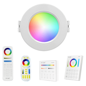Milight RGBWW set met 1-4 led spots van 6 watt inclusief bediening
