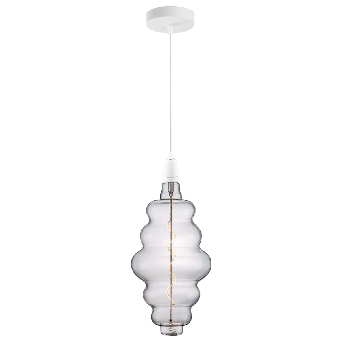 Home sweet home DIY hanglamp - wit / helder