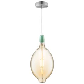 Home sweet home DIY hanglamp - zilver / groen / amber