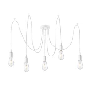 Home sweet home DIY spin hanglamp 5L - wit / helder