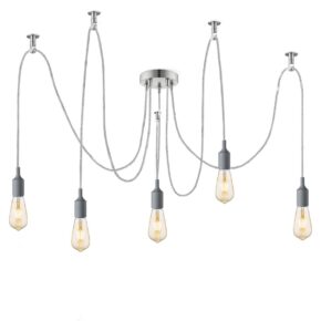 Home sweet home DIY spin hanglamp 5L - zilver / amber