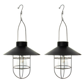 Solar hanglamp Harper op zonne-energie - Met filament led lamp - Voordeelset 2 stuks