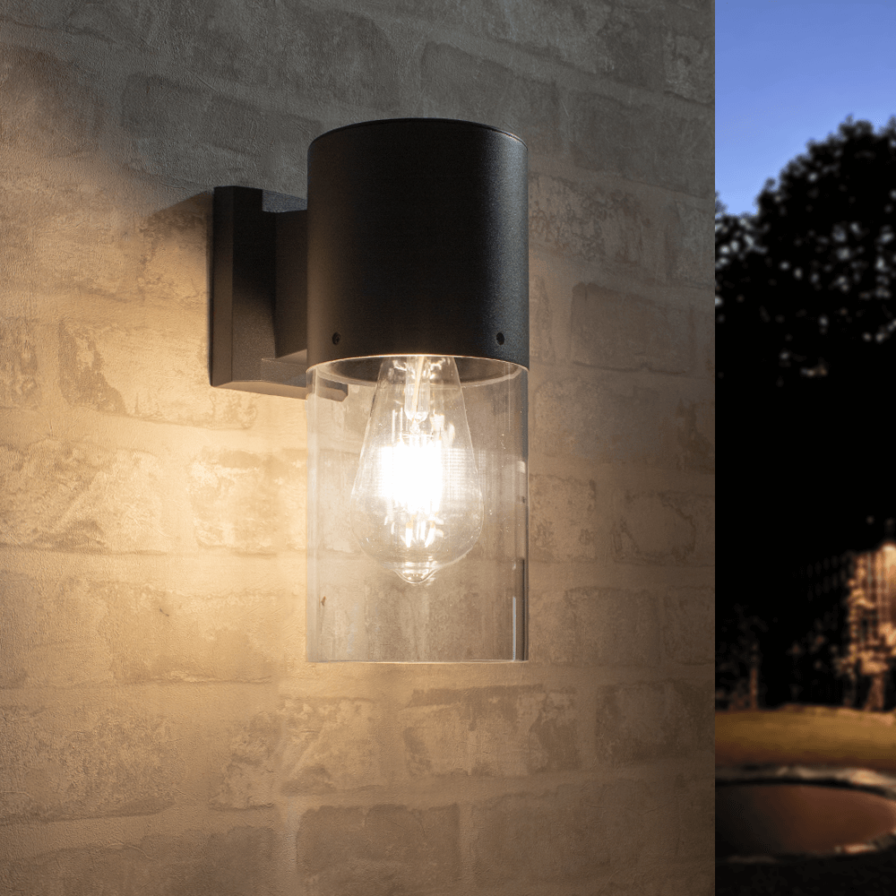 Solar LED wandlamp Fedde op zonne energie - Met filament lamp