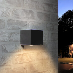Solar LED wandlamp op zonne energie Sven recht