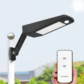 Solar wandlamp Paddle met bewegingssensor in zwart