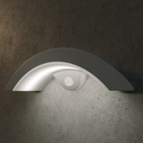 Solar wandlamp Ufo II met bewegingsmelder buitenlamp op zonne energie