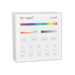Touch Panel 4-zone RGBWW afstandsbediening wandpaneel op batterij