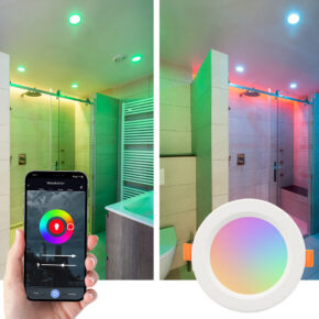 Tuya slimme led lamp 7 watt - Downlight - RGBWW Multicolor en Wit