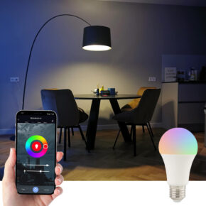 Tuya slimme led lamp 9 watt - E27 fitting - RGBWW Multicolor en Wit