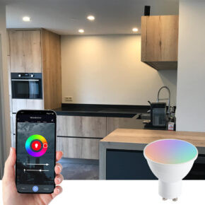 Tuya slimme led spot 4 watt - GU10 fitting - RGBWW Multicolor en Wit