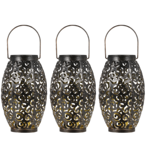 Voordeelset Solar LED tafellamp Agadir 3 stuks op zonne-energie met mooi lichteffect
