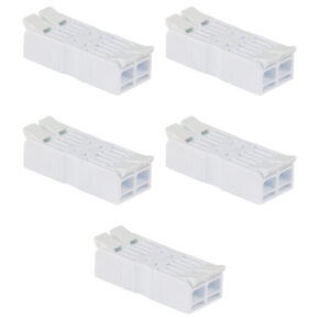 Wago connector 2-weg lasklem set 5 stuks om kabels aan elkaar te verbinden