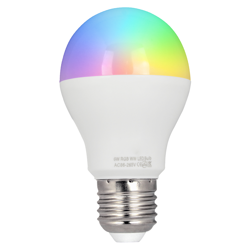 WIFI LED lamp RGBW 6W E27 fitting