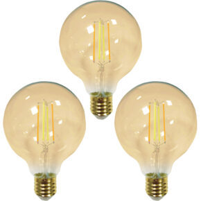 Zigbee LED filament lamp Dual White 7W E27 fitting amberkleurig - Hue alternatief LED lamp - Voordeelset van 3