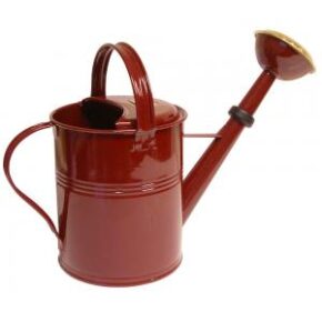 Zinken gieter 5 liter wijnrood